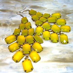 Yellow earrings